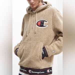 Champion Beige Sherpa Pullover